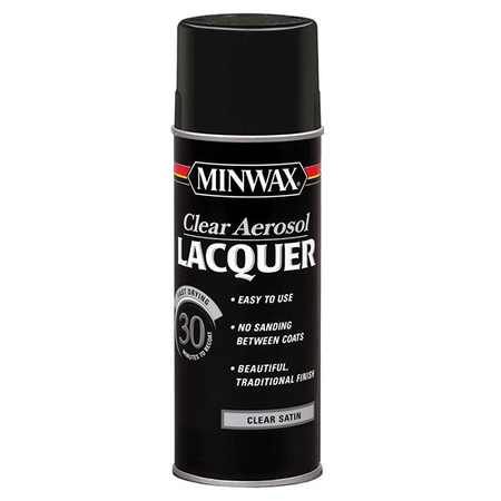 Minwax 12 Oz Clear Lacquer Aerosol Satin 15210